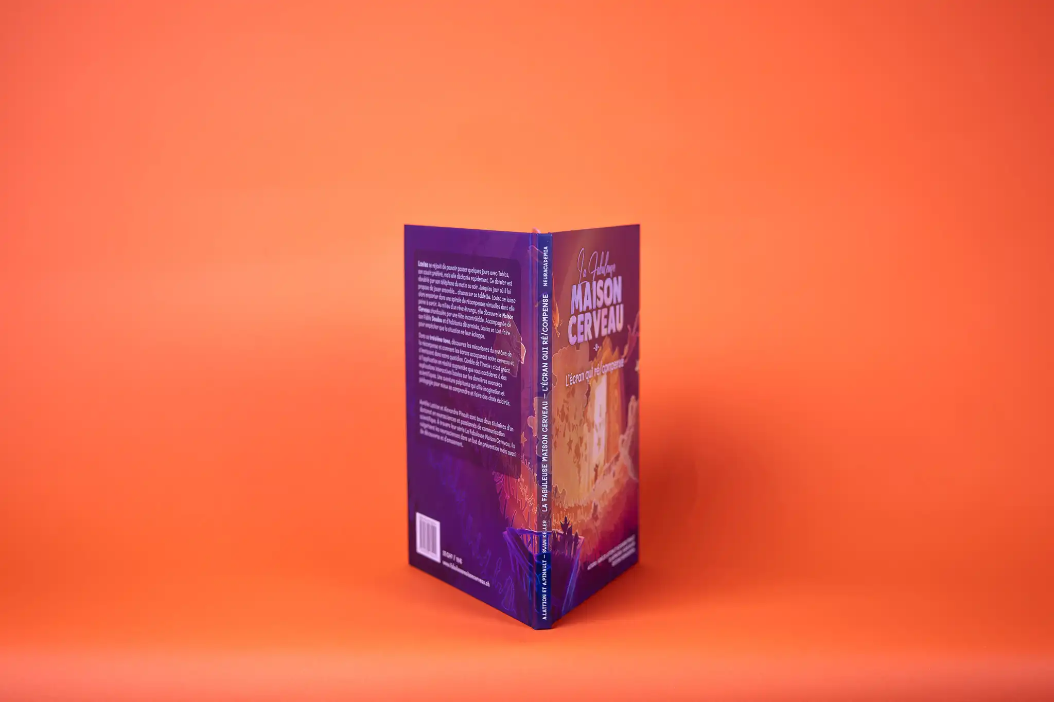 Tranche du livre La Fabuleuse Maison Cerveau – Tome 3 : L'écran qui ré/compense.